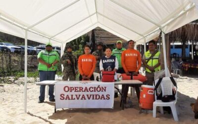 Implementan operativos de vigilancia en playas, balnearios y ríos de Oaxaca