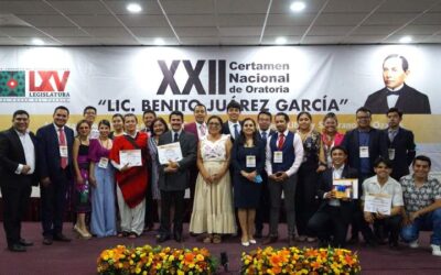 Premian a ganadores del Certamen Nacional de Oratoria organizado por el Congreso de Oaxaca