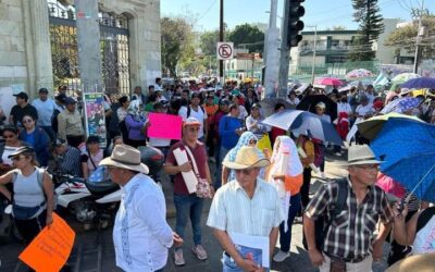 Sección 22 programa protestas en Oaxaca