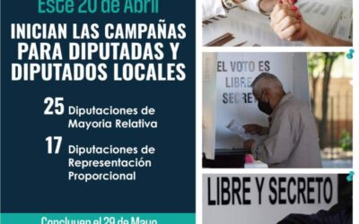 Comienzan campañas de cara a la elección de diputados locales en Oaxaca; dos coaliciones y cuatro partidos, en la disputa