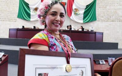 Entrega Congreso la medalla “Álvaro Carrillo” a la cantautora oaxaqueña Patricia Alcaraz