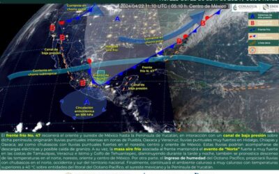 Este lunes se esperan lluvias y tormentas en diferentes zonas de Oaxaca
