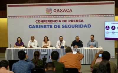 Informan sobre acciones estratégicas en materia de seguridad en Oaxaca