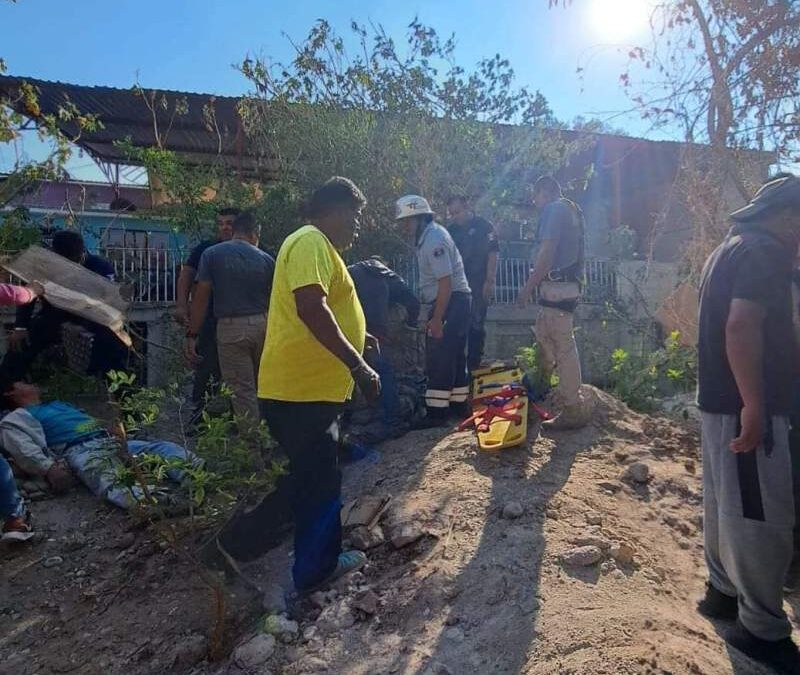 Masculino cae a un pozo en Huajuapan de León