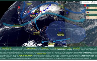 Prevé Protección Civil lluvias y chubascos para este martes en Oaxaca