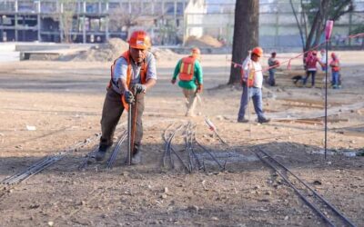 Registra avances notables construcción de Parque Primavera en Oaxaca