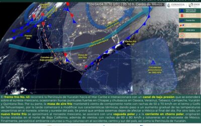 Se prevé que vientos del norte continuarán este jueves en Oaxaca