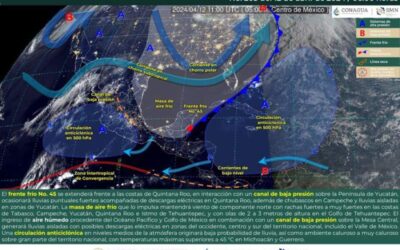 Se prevén vientos del norte para Oaxaca durante este viernes