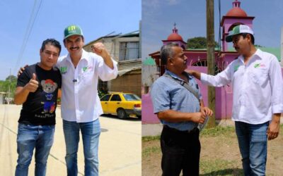 Candidato Ray Chagoya del Partido Verde busca combatir la inseguridad y el abandono en Trinidad de Viguera, Oaxaca de Juárez