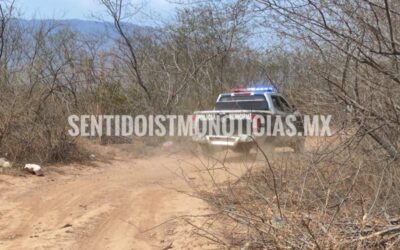 Localizan cuerpo semi calcinado en agencia municipal de Tehuantepec