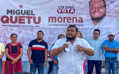 Miguel Quetu llama a trabajadores de limpia a continuar con la transformación de Juchitán