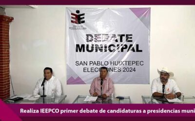 Realiza IEEPCO primer debate de candidaturas a presidencias municipales