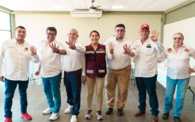 Recibe Yesenia Nolasco respaldo de la CTM Salina Cruz