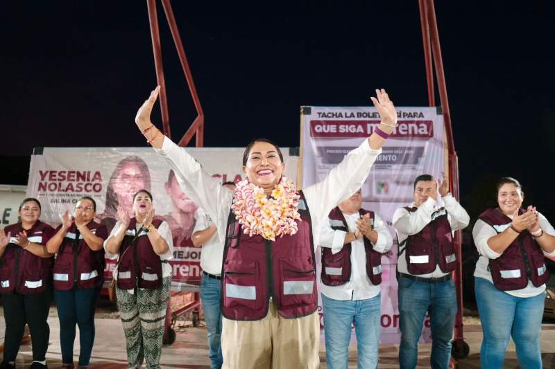 Salinas del Marqués refrenda su apoyo a Yesenia Nolasco
