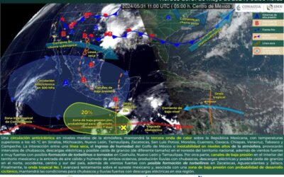 Se prevé tiempo estable y muy caluroso para este viernes en Oaxaca