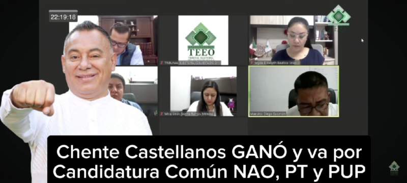 Valida TEEO Candidatura Común para Xoxocotlán encabezada por Chente Castellanos