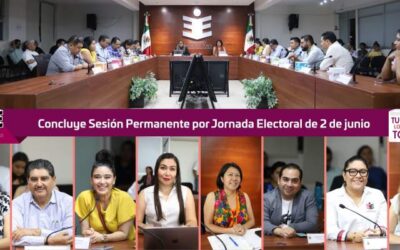 Concluye Sesión Permanente por Jornada Electoral de 2 de junio