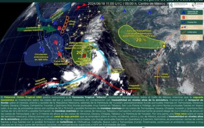 Continuará el temporal de lluvias sobre el estado de Oaxaca