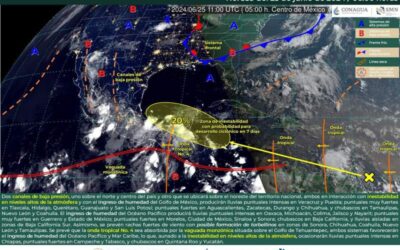 Este martes continuarán las lluvias y tormentas en Oaxaca