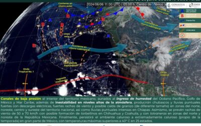 Incrementarán las lluvias y tormentas por la tarde-noche de este jueves en Oaxaca