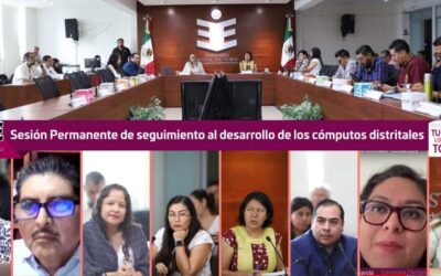 Instala IEEPCO Sesión Permanente en el desarrollo de cómputos distritales electorales