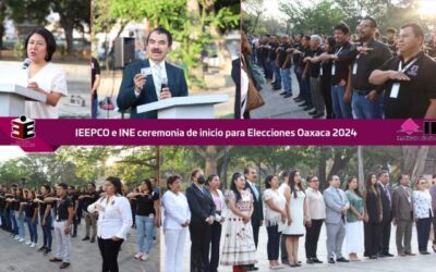 Realiza IEEPCO e INE ceremonia de inicio para Elecciones Oaxaca 2024