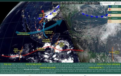 Se esperan lluvias y tormentas dispersas por la tarde en Oaxaca