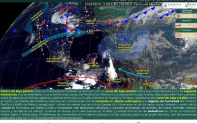 Se prevén lluvias de intensidad variable en la Sierra Sur, Istmo y Costa