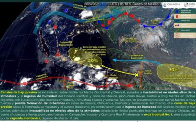 Se prevén tormentas aisladas para este miércoles en Oaxaca