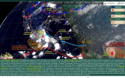 Lluvias fuertes e intensas para este inicio de semana en Oaxaca: Protección Civil