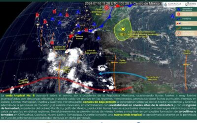 Prevén lluvias para la Cuenca del Papaloapan, Sierra de Juárez, Istmo de Tehuantepec y Valles Centrales