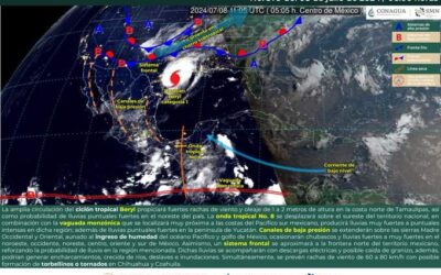 Pronostican lluvias en diferentes partes de Oaxaca para la tarde de este lunes