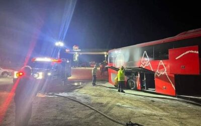 Se incendia autobús de la línea ADO en la Cuacnopalan – Oaxaca