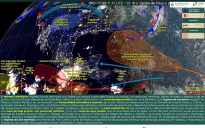 Se prevén lluvias en diferentes puntos de Oaxaca para este lunes