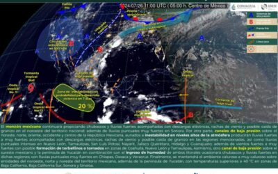 Se prevén lluvias y chubascos aislados para este viernes en Oaxaca