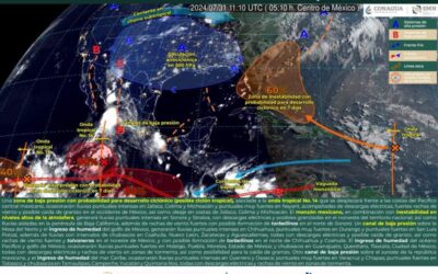 Se prevén tormentas locales durante la tarde-noche de este miércoles en Oaxaca