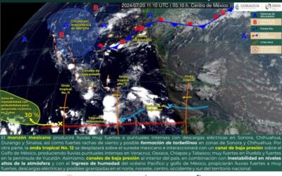 Se pronostican lluvias de intensidad variable para Oaxaca este fin de semana