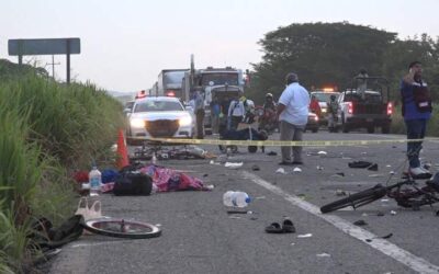 Arrollan caravana de migrantes en el Istmo; hay dos muertos y 19 lesionados