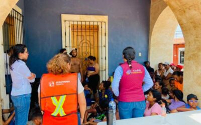 Brinda Gobierno de Oaxaca asistencia humanitaria a caravana de migrantes