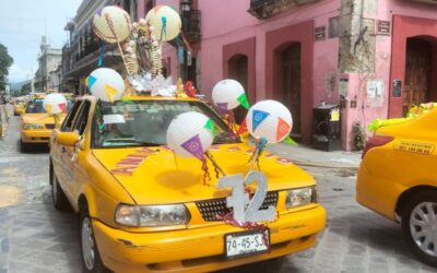 Celebran taxistas oaxaqueños su día