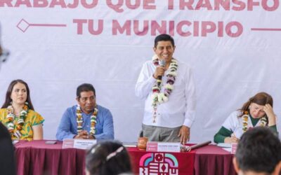Lleva Salomón Jara Trabajo que Transforma tu Municipio a Santa Inés del Monte