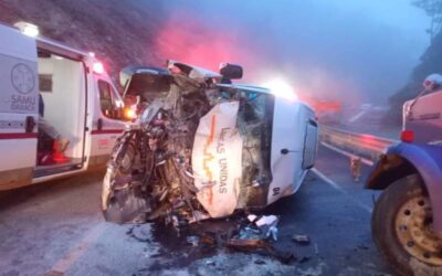 Atiende Gobierno de Oaxaca accidente en carretera Barranca Larga-Ventanilla