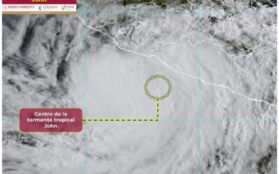 En alerta máxima regiones de Oaxaca por tormenta tropical “John”