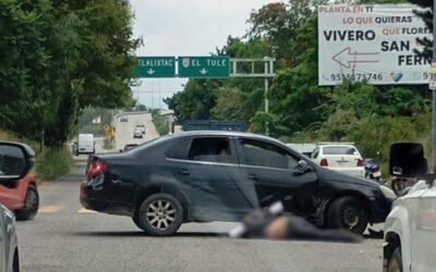 Muere motociclista en trágico accidente, en carretera 190