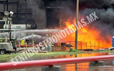 Se registra incendio en refinería de Salina Cruz