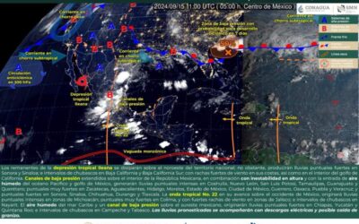 Seguirán las lluvias en Oaxaca por onda tropical número 22