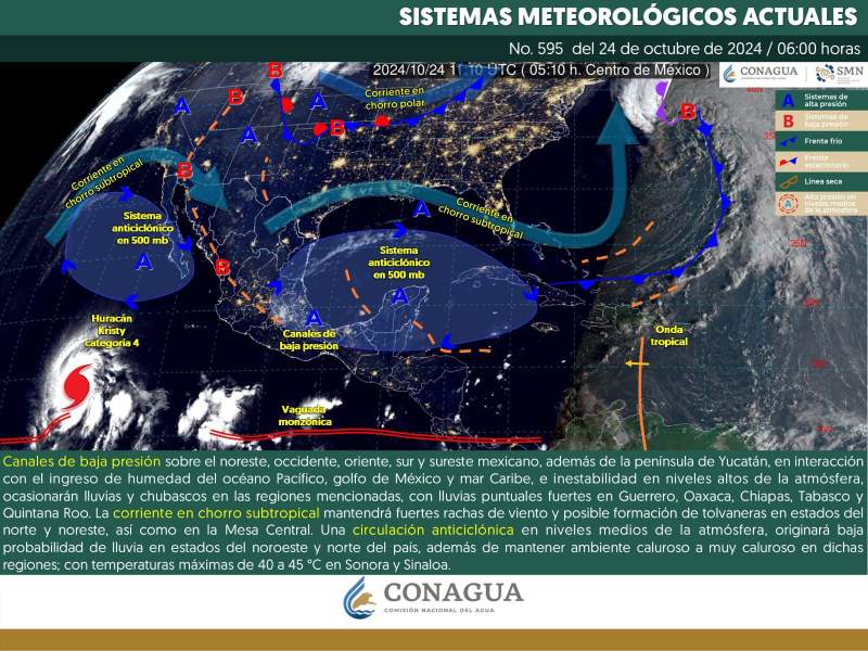 Continuarán las lluvias en la Cuenca del Papaloapan y Sierra de Juárez para este jueves