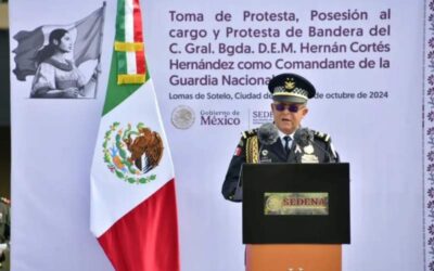 Hernán Cortés Hernández rinde protesta como comandante interino de la Guardia Nacional