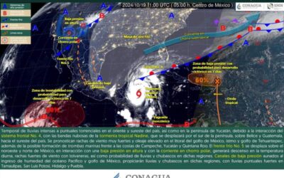 Se prevén lluvias fuertes en territorio oaxaqueño para este sábado