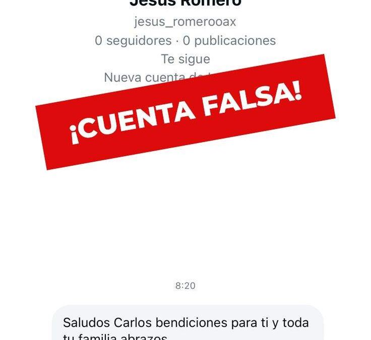 Alerta SSPC sobre cuenta de Instagram que suplanta identidad del Secretario de Gobierno